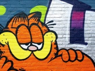 lazy cat grafitti