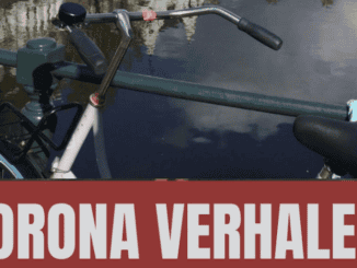 foto van fiets met daaronder coronaverhalen