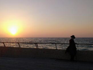 Rebbe met sunset