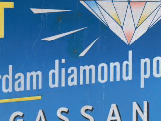 affische met blinkende diamant van Gassan Diamonds